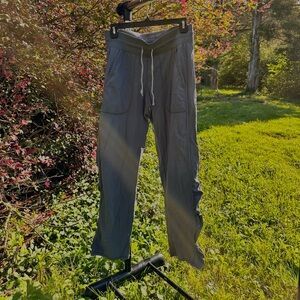 Champion Womens M Elastic Waist Drawstring Outdoor Pants Gray